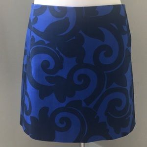 J. Crew Blue Cotton Mini Skirt Sz 6